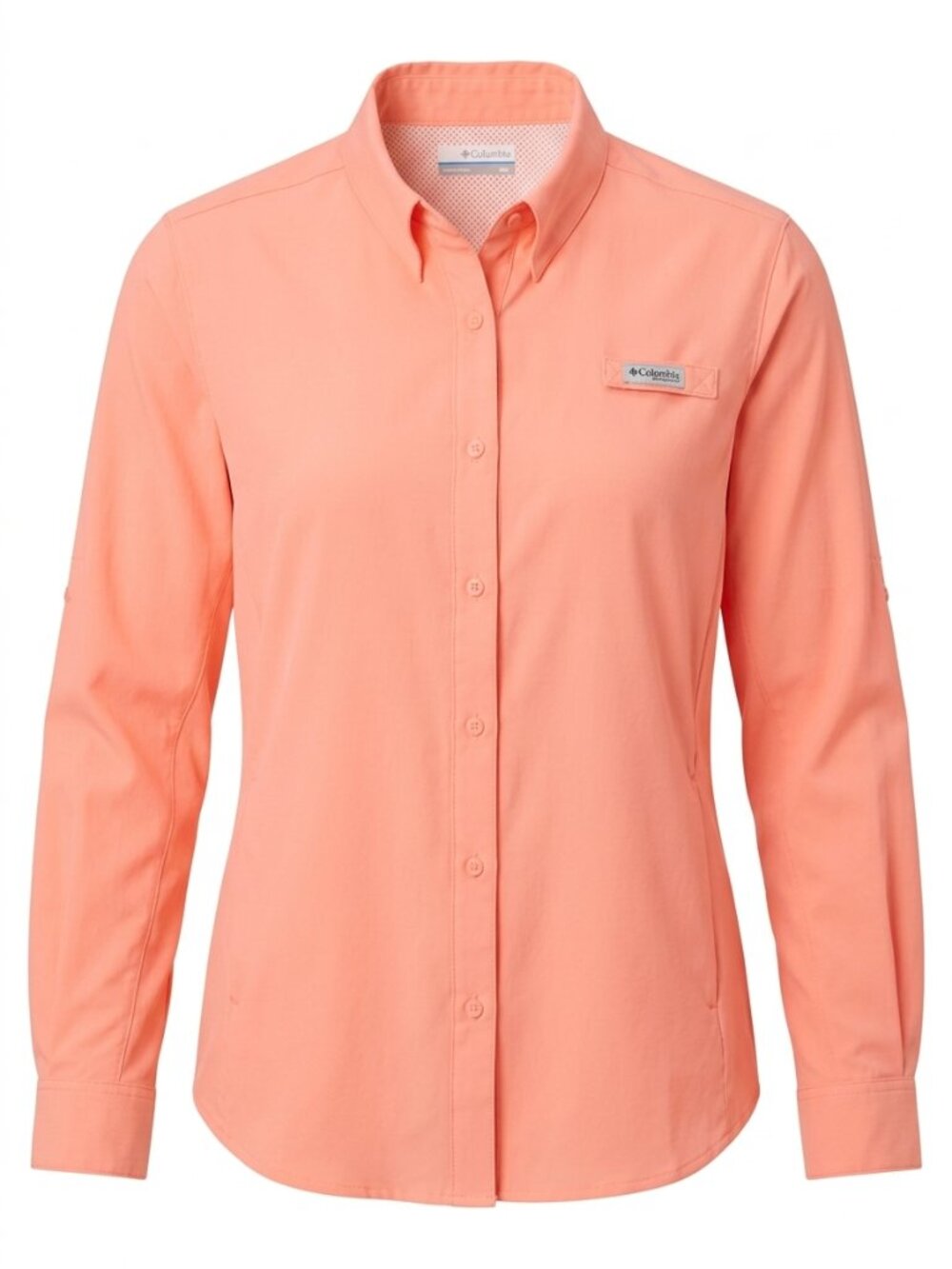 Columbia Salmon Button-Up Woman Shirt